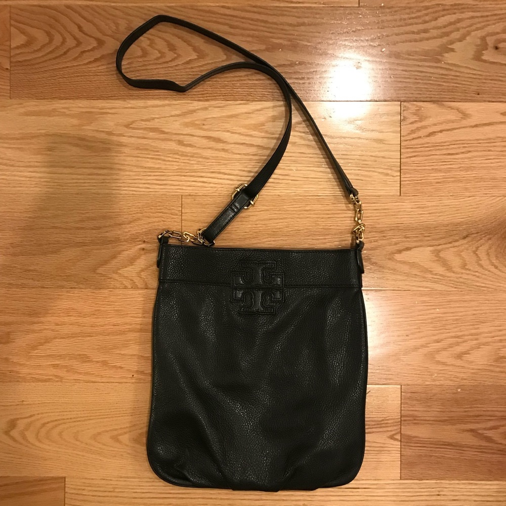 Tory Burch black leather satchel